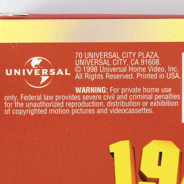 1941 VHS Tape 1998 Universal Home Video Director's Cut