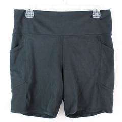 Balance Collection Solid Black Activewear Bike Shorts Women's Size XXL