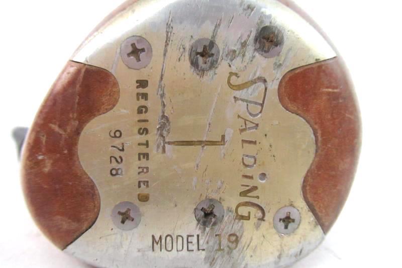 Vtg Spalding Top Flite Model 19 Golf Club Head 1 Wood Wooden Registered 9728