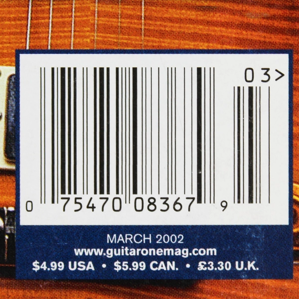 Guitar One Featuring Nickelback March 2002 Magazine