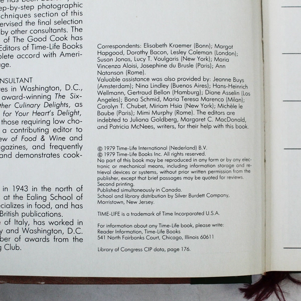 The Good Cook Vegetables 1979 Time Life Books Hardcover Recipes