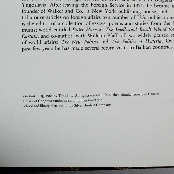 Vintage LIFE World Library The Balkans Edmund Stillman 1964 Coffee Table Book