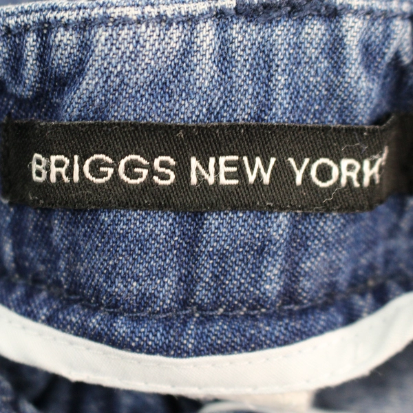 Briggs New York Wide Leg Embroidered Denim Capris Women's Size 12