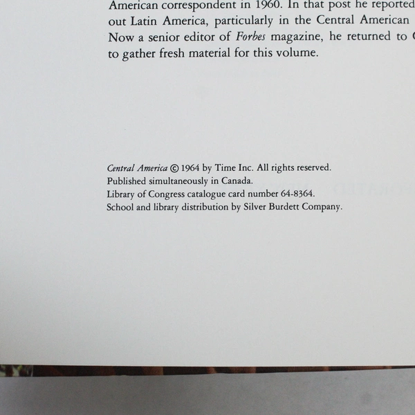 Vtg LIFE World Library Central America 1964 Coffee Table Book by Harold Lavine