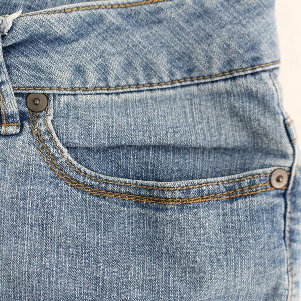 Faded Glory Light Wash Denim Jean Shorts Women's Size 6