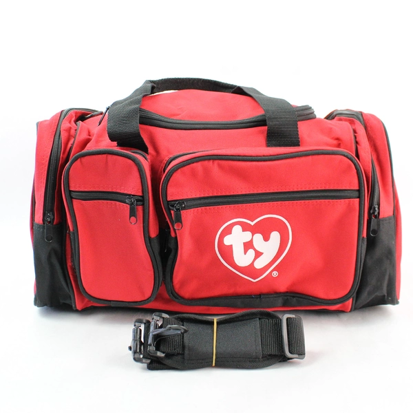 Ty Toys Red Crossbody Duffle Bag Bag Travel Luggage Removable Strap