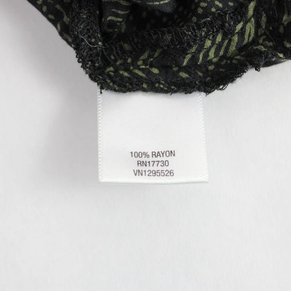 Converse One Star Women’s Medium Tank Top Sleeveless Top Black Green V Neck