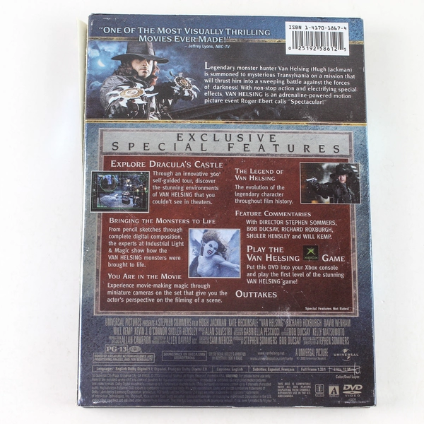 Van Helsing DVD 2004 Universal Hugh Jackman Kate Beckinsale
