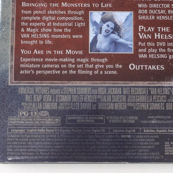 Van Helsing DVD 2004 Universal Hugh Jackman Kate Beckinsale