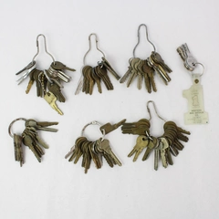 Lot of 94 Gold-Tone and Silver-Tone Keys DIY Crafting Jewelry-Making