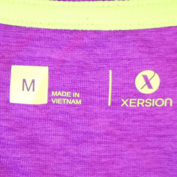 Xersion Purple Activewear V-Neck T-Shirt Women's Size Medium