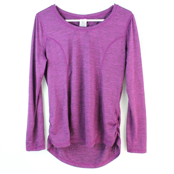 Athletic Works DriWorks Purple Long-Sleeved Activewear Shirt Women's Size M 8-10