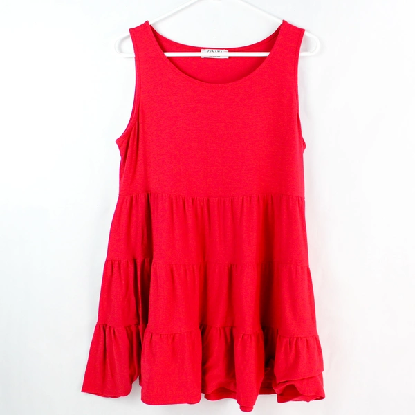 Zenana Red Short Sleeveless Dress Women's Size Large