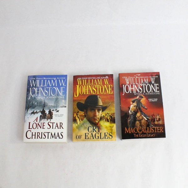 Lot of 3 William W. Johnstone Western Books Cry of Eagles MacCallister Xmas