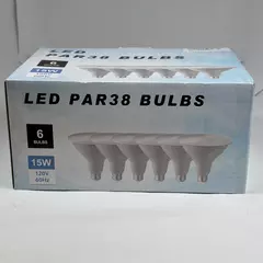 LED PAR38 Dimmable Bulbs 6 Pack White Bulbs 120V/60Hz 15W Original Box