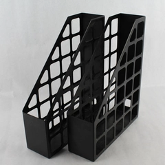Lot of 2 Black Newell Office Products Magazine Storage File Holder Caddy Office