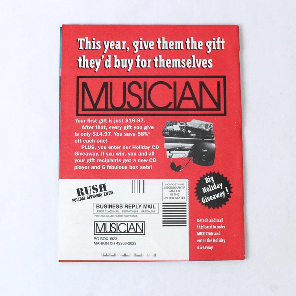Musician Magazine November 1993 Pearl Jam Brian Eno Eddie Vedder
