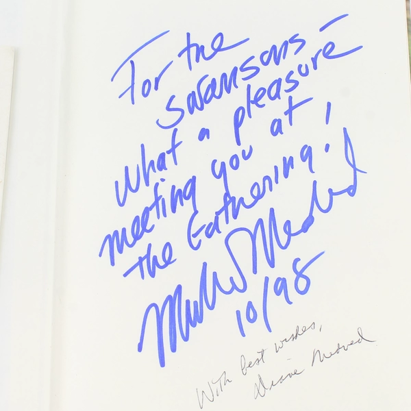 Signed Saving Childhood Hardcover by Michael Medved 1998 HarperCollins