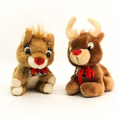 Applause Rudolph the Red Nosed Reindeer Plush Pair Duracell Promo 