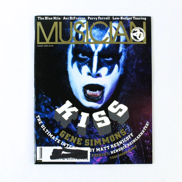 Musician Magazine August 1996 Kiss Gene Simmons The Blue Nile Perry Farrell