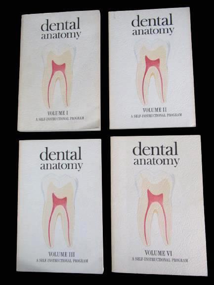 Dental Anatomy Self Instructional Program Vol 1-4 Set 1967 Paperback 8th Edition