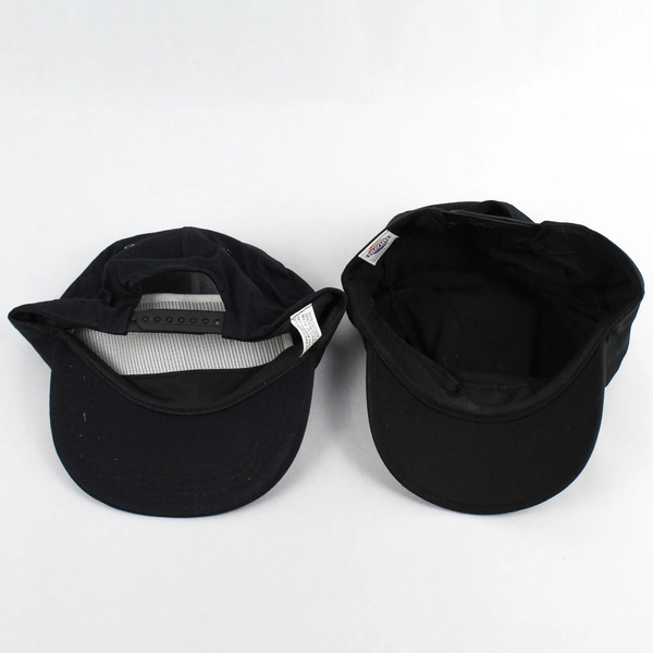 Lot of 2 Black Baseball Caps Adjustable Adult One Size Fits All