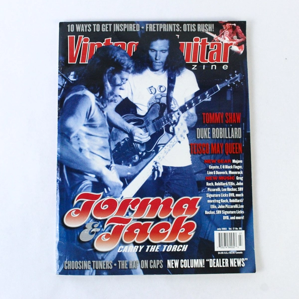 Vintage Guitar Magazine July 2003 - Tommy Shaw, Otis Rush, Choosing Tuners