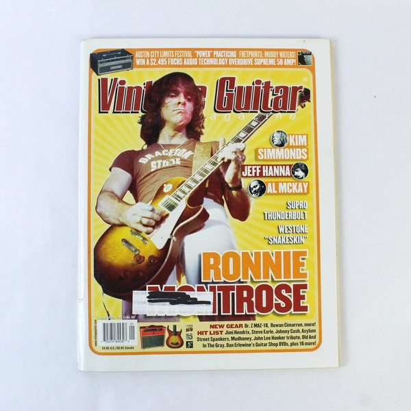 Vintage Guitar Magazine January 2003 Kim Simmonds Jeff Hanna