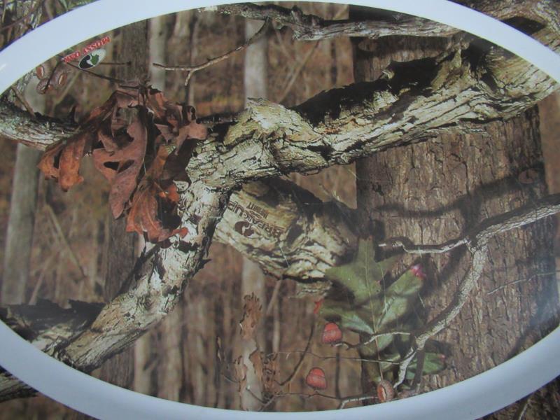 Mossy Oak Hunting Camouflage Infinity 20 inch Turkey Platter Oval Plate Serve