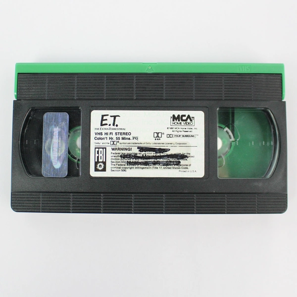 ET The Extra-Terrestrial VHS 1982 MCA Home Video Steven Spielberg Rated PG