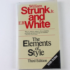 Vintage The Elements of Style 3rd Edition with Index Strunk and White 1979