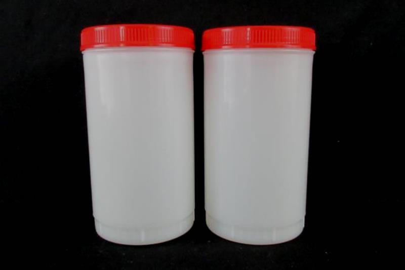 Lot of 4 Carlisle 1 US Qt Stor N' Pour Backup Containers Red Lids Food Storage