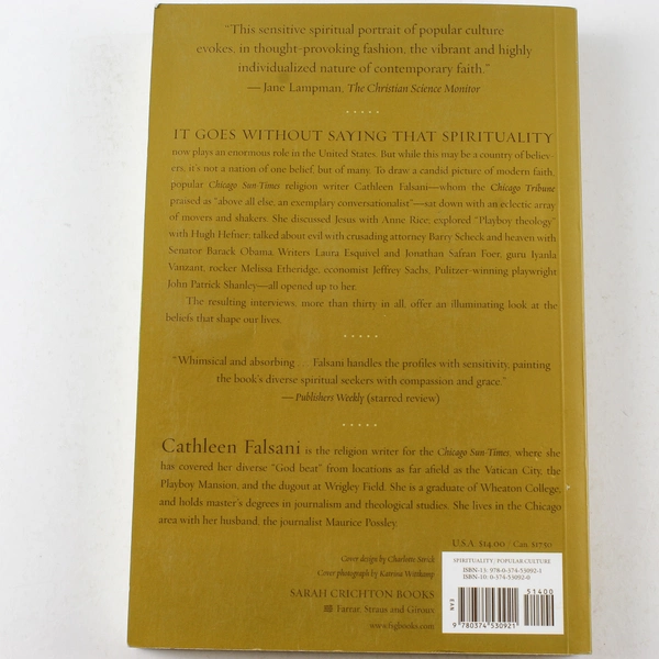 The God Factor by Cathleen Falsani Spiritual Book Good Condition 2007