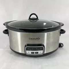 Sunbeam 7 Quart Programmable Slow Cooker Stainless Steel 