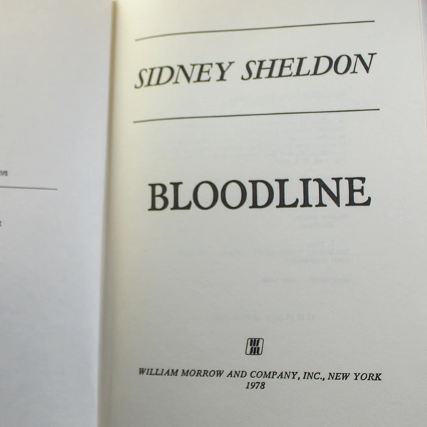 Sidney Sheldon Bloodline 1977 Hardcover Thriller Pre-Owned No Dust Jacket