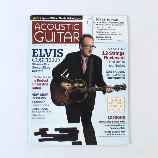 Acoustic Guitar Magazine August 2009 Elvis Costello Fingerstyle Murial Anderson