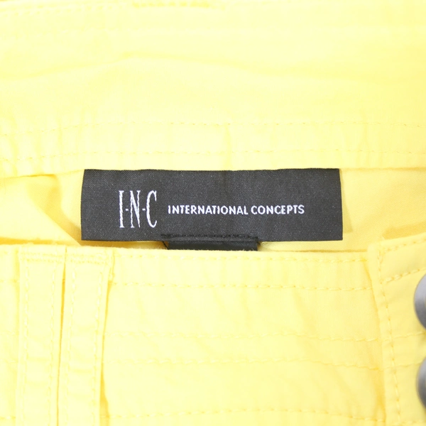 I.N.C. Cropped Pants Women's Size 8 Yellow with Rhinestones Good Condition