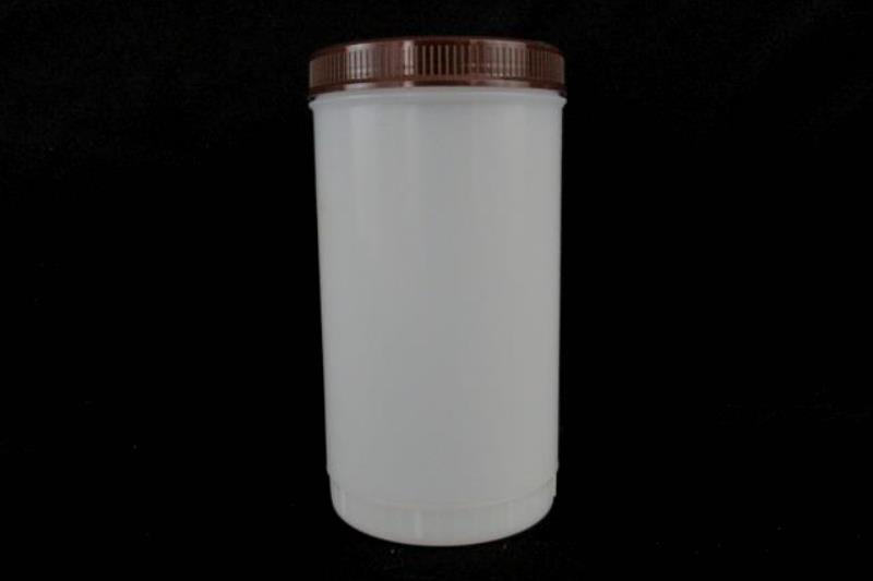 Lot of 4 Carlisle 1 Qt Stor N' Pour Backup Containers Yellow Brown Lids Storage