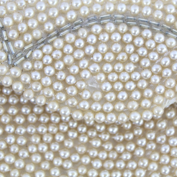 Vintage La Regale Beaded Clutch Bag Purse Faux Pearls Japan Prom Wedding
