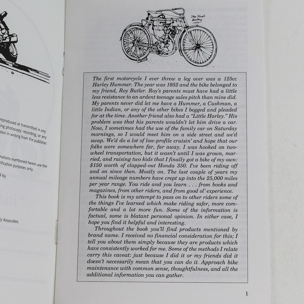 The Rider's Guidebook by Bill Cooper 1998 Whitehorse Press Paperback Book