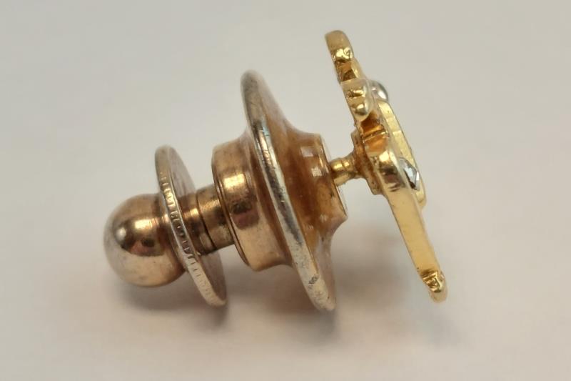 Gold Tone Double Eagle 32nd Degree Mason Tie Tack Lapel Pin Brooch Accessory