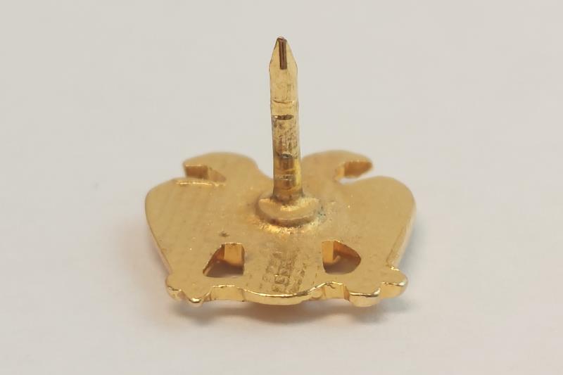 Gold Tone Double Eagle 32nd Degree Mason Tie Tack Lapel Pin Brooch Accessory
