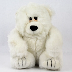 Vintage 1989 America Wego Fiesta Concession Corp Polar Bear Stuffed Animal 9.5"