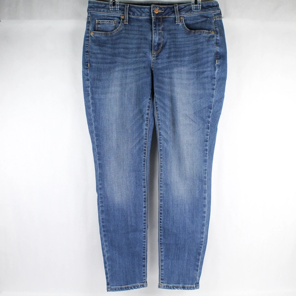 Sonoma Blue Cotton Blend Skinny Jeans Medium Wash Women's Size 12
