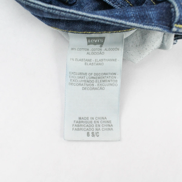 Levi's Blue Mid Rise Skinny Denim Jeans Dark Wash Women's Size 6