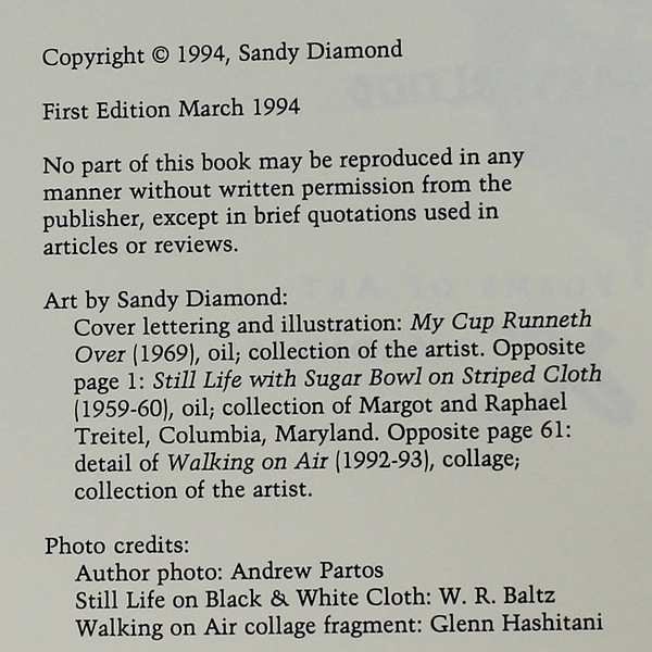 Miss Coffin And Mrs Blood Signed Book by Sandy Diamond 1994 Creative Arts