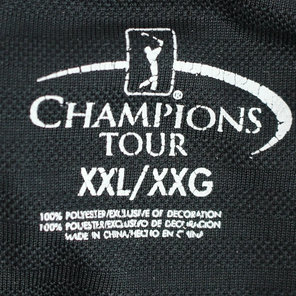 Champions Tour Black Short-Sleeve Polo Shirt Men's Size XXL