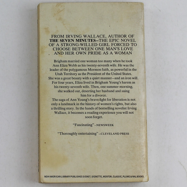 The Twenty-Seventh Wife by Irving Wallace 1961 Signet Paperback Novel