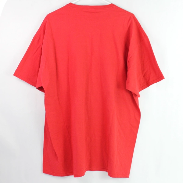 Fruit Of The Loom Red Christmas-Themed Cotton T-Shirt Adult Size 2XL