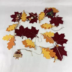 Hand Made Felt Fall Leaves Thanksgiving Streamer 121 Inch 